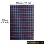 Plaid Cushioned Seat Fabric Material Cloth