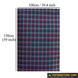 Plaid Cushioned Seat Fabric Material Cloth