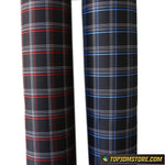 Plaid Cushioned Seat Fabric Material Cloth