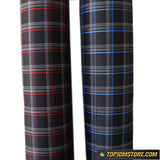 Plaid Cushioned Seat Fabric Material Cloth