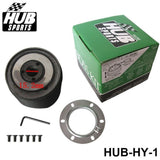 hyundai boss kit,hub sports,hub sports boss kit,quick release hub,short steering wheel hub,steering wheel hub,steering wheel hub kit,nrg hub adapter,steering wheel adapter,steering wheel control adapter,nrg quick release steering wheel,quick release boss kit,6 bolt steering wheel adapter