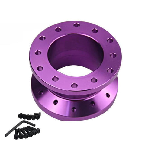 2 Inch Polished Steering Wheel Spacer | 5-Hole To 3-Hole Hub Adapter