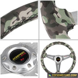 ACESPEED Camouflage Steering Wheel 350mm 14inch - Steering Wheels 6