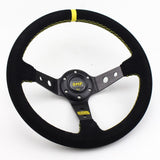 racing steering wheel,aftermarket steering wheel,deep dish steering wheel,drift steering wheel,rally steering wheel,quick release steering wheel,car steering wheel,omp steering wheel,steering wheel for sale,rally steering wheel,suede steering wheel