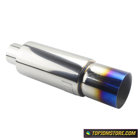 Aftermarket Racing Exhaust Muffler Straight Tip 90mm 3.5"