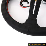 Aftermarket ND Perforated Leather Red Stitch Steering Wheel - Steering Wheels 6