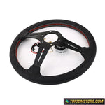 Aftermarket ND Perforated Leather Red Stitch Steering Wheel - Steering Wheels 5