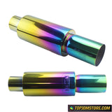 Aftermarket Racing Exhaust Muffler Straight Tip 75mm 3"