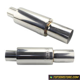 Aftermarket Racing Exhaust Muffler Straight Tip 75mm 3"