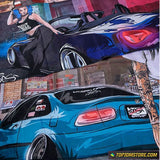 GTA Babe JDM Car Towel 75cm x 35cm - Car Towels 10