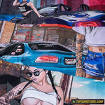 GTA Babe JDM Car Towel 75cm x 35cm - Car Towels 12