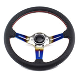 ND Blue Burnt Style Tuning Aftermarket Steering Wheel - Steering Wheels 1