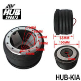 kia boss kit,hub sports,hub sports boss kit,quick release hub,short steering wheel hub,steering wheel hub,steering wheel hub kit,nrg hub adapter,steering wheel adapter,steering wheel control adapter,nrg quick release steering wheel,quick release boss kit,6 bolt steering wheel adapter