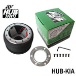 kia boss kit,hub sports,hub sports boss kit,quick release hub,short steering wheel hub,steering wheel hub,steering wheel hub kit,nrg hub adapter,steering wheel adapter,steering wheel control adapter,nrg quick release steering wheel,quick release boss kit,6 bolt steering wheel adapter