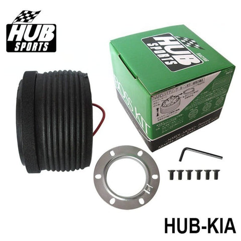 kia boss kit,hub sports,hub sports boss kit,quick release hub,short steering wheel hub,steering wheel hub,steering wheel hub kit,nrg hub adapter,steering wheel adapter,steering wheel control adapter,nrg quick release steering wheel,quick release boss kit,6 bolt steering wheel adapter