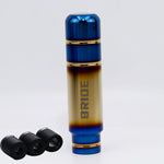 JDM BRIDE Burnt Blue Style Gold Aluminum Shift Knob 13cm Universal - BRIDE - Shift Knobs 1