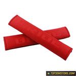 JDM Bride Hyper Fabric Seat Belt Pads - Red - Seat Belt Pads 5
