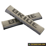 JDM Bride Hyper Fabric Seat Belt Pads - Beige - Seat Belt Pads 2