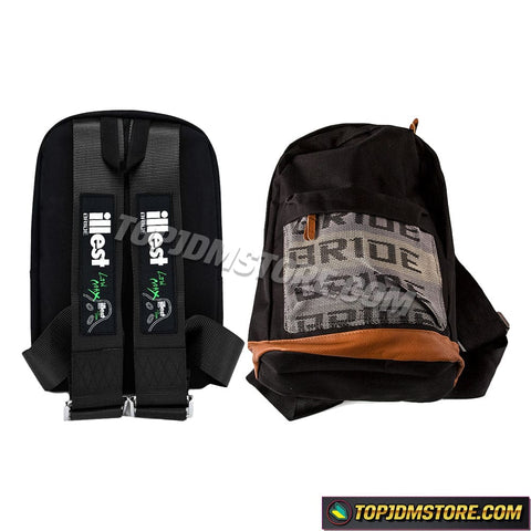 illest backpack,car backpack,bride backpack,jdm backpack,racing harness backpack,racing backpack,bride racing backpack,bride bookbag,jdm racing backpack,jdm bride backpack,racing seat belt backpack,racing bookbag,