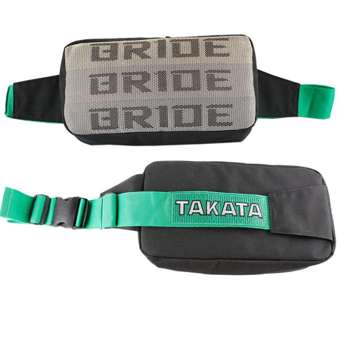 Bride Racing TKT Waist Bag Fanny Pack - Green Strap - Backpacks & Bags