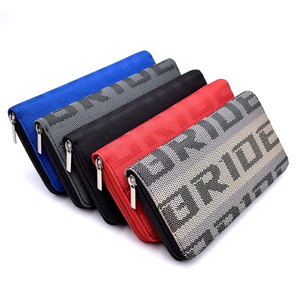 Bride Wallet Racing JDM Bride Racing Zipper Wallet | Racing Seat Fabric Holder Case – Top ...