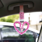 Broken Heart Tsurikawa JDM Hang Ring - Translucent PINK