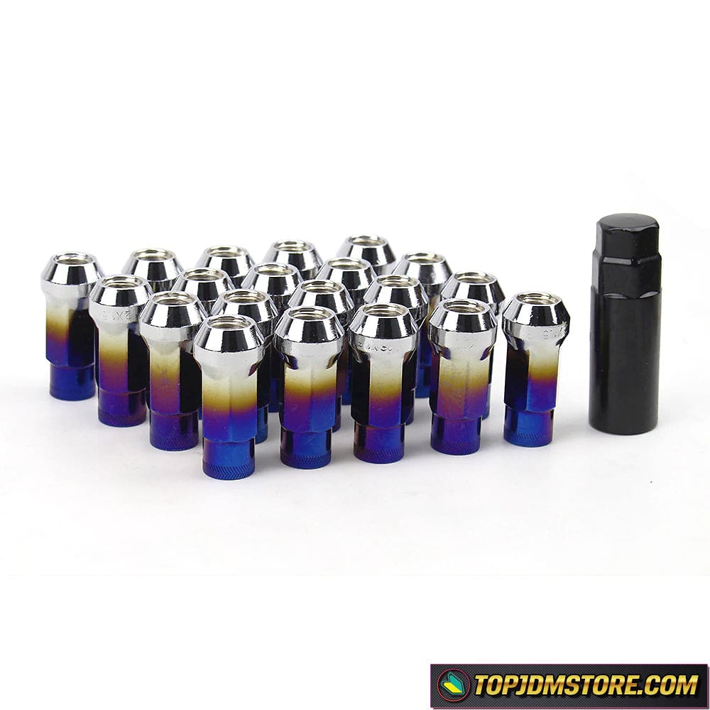 Burnt Blue Lug Nuts | Blue Burn JDM Aftermarket Wheel Nuts 48mm – Top ...