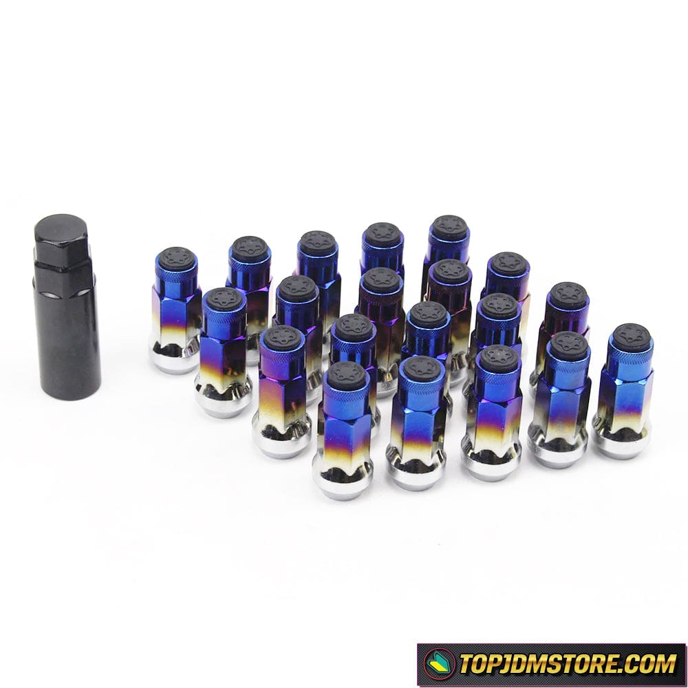 Burnt Blue Lug Nuts | Blue Burn JDM Aftermarket Wheel Nuts 48mm – Top ...