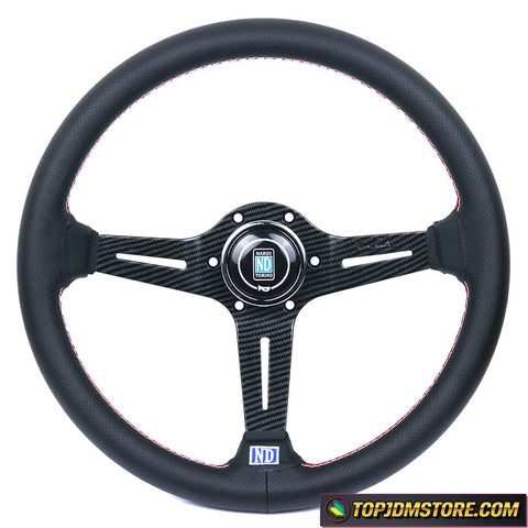 ND Carbon Fiber Frame Steering Wheel 14inch - Carbon Fiber - Steering Wheels 1