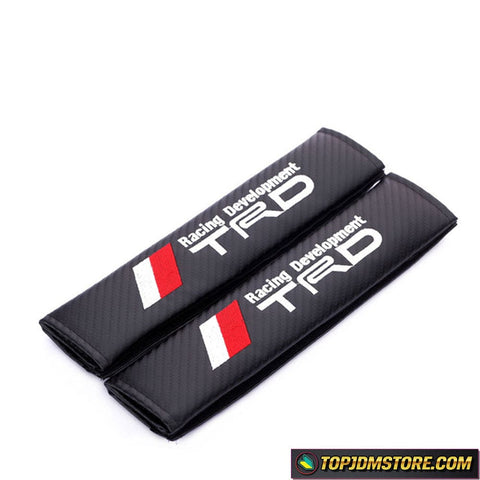 TRD Carbon Fiber Seat Belt Pads - Seat Belt Pads 1