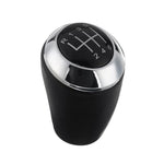 Chrome Black Leather 5/6 Speed MT Shift Knob Shifter for Mazda 3,5,6 Series CX-7 MX-5 - 6 Speed - Shift Knobs 2