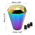 Neo Chrome Diamond Shaped Shift Knob - Shift Knobs 2