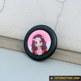 Cute Anime Girl Horn Button - horn button
