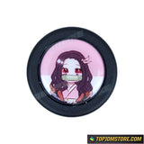 Cute Anime Girl Horn Button - horn button