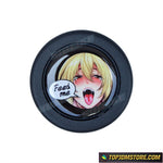 Feed Me Anime Girl Horn Button - horn button