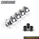 Finger Groove Clasp Shift Knob 118mm Universal - Chrome - Shift Knobs 10