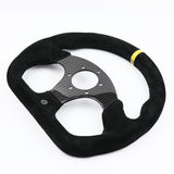 OMP Flat Suede Carbon Fiber Superquadro Steering Wheel - Top JDM Store