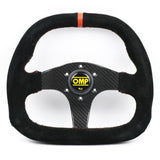 OMP Flat Suede Carbon Fiber Superquadro Steering Wheel - Top JDM Store