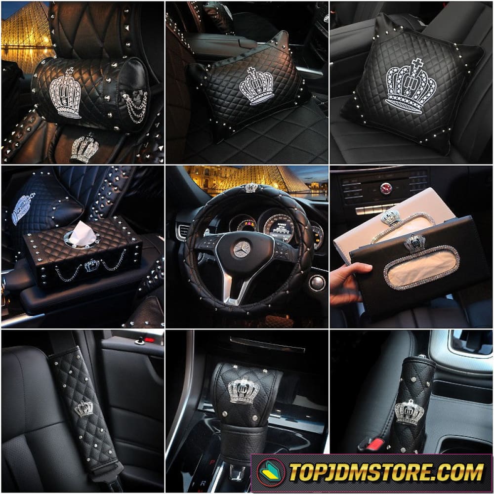 Garson D.A.D Royal Steering Cover Type Dirusu Black X & White M Size, Steering Accessories