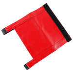 Genuine Leather Bucket Seat Side Thigh Protector - Red - car accessories