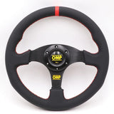 OMP Genuine Leather Steering Wheels 13inch - Top JDM Store