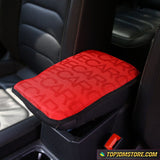 JDM Hyper Fabric Center Console Cover Pad - RECARO / Red - accessories 11