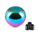 Iron Round 5 Speed Shift Knob Flat Top - Neo Chrome - Shift Knobs 2