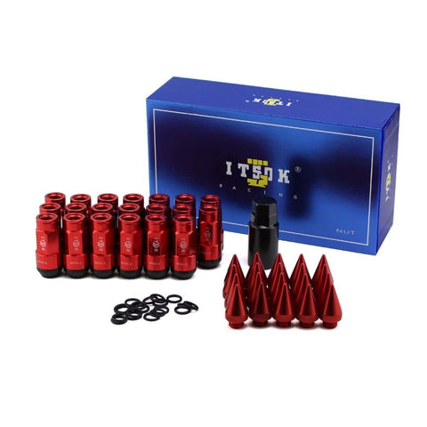 ITSOK Extended Spike Tuner Lug Nuts Lightweight 80mm - Wheel Lug Nuts 1