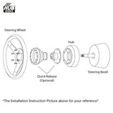 Hub Sports Steering Wheel Short Hub Adapter Boss Kit for Toyota Celica Lexus K121H - Steering Wheel Hubs 8
