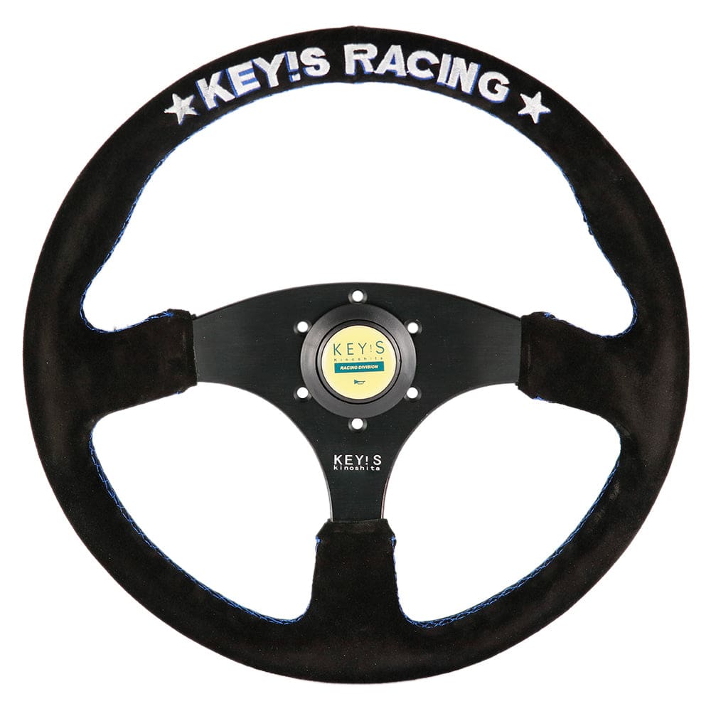 Keys Racing Wheel Red KEY'S Racing Steering Wheel | 350mm Suede Kinoshita Spec – Top JDM Store