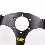 OMP Leather Racing Sport Flat Steering Wheel 13inch - Steering Wheels 6