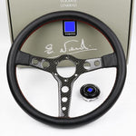 ND Lightweight Aftermarket Steering Wheel Black Leather - Top JDM Store