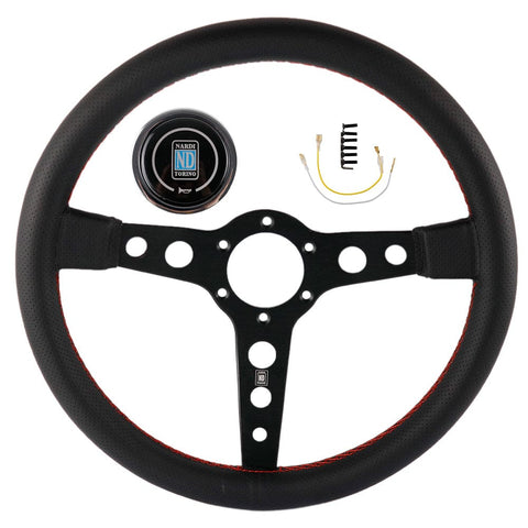 ND Lightweight Aftermarket Steering Wheel Black Leather – Top JDM 