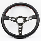 ND Lightweight Aftermarket Steering Wheel Black Leather - Top JDM Store